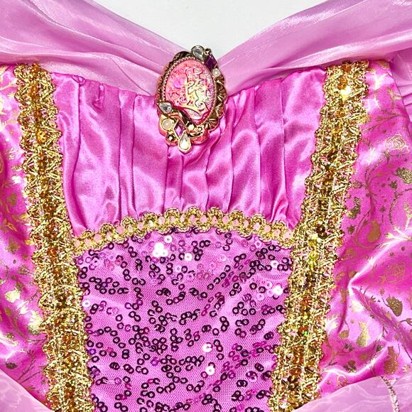Disney Store Princess Aurora Costume Girls Small 5-6 Sleeping Beauty Pink New - Picture 5 of 16